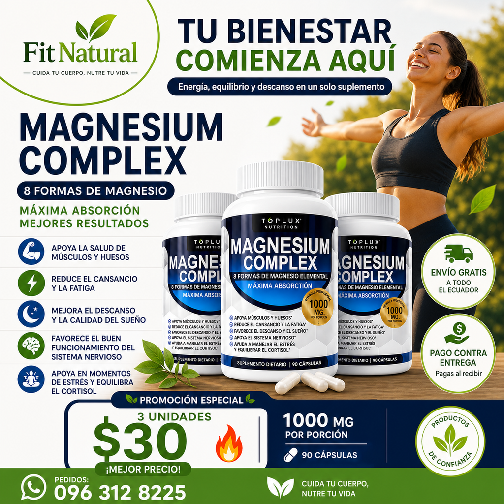 MAGNESIUM COMPLEX PROMO 3 X $30 - 1000 MG ORIGINAL 🇺🇸